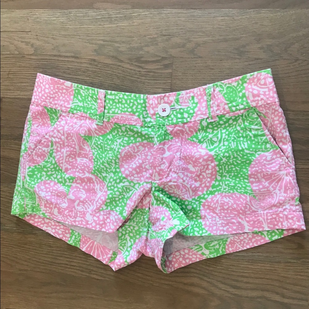 Lilly Pulitzer Walsh Shorts Limeade Print